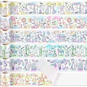 6 Rolls 196.8ft Science Bulletin Board Borders Classroom Bulletin Board Trim Chemical Themed Back to School Decorations for School Office Party Decorations (Colorful) 6 Rolls 196.8ft Science Bulletin Board Borders Classroom Bulletin Board Trim Chemical Themed Back to School Decorations for School Office Party Decorations (Colorful)