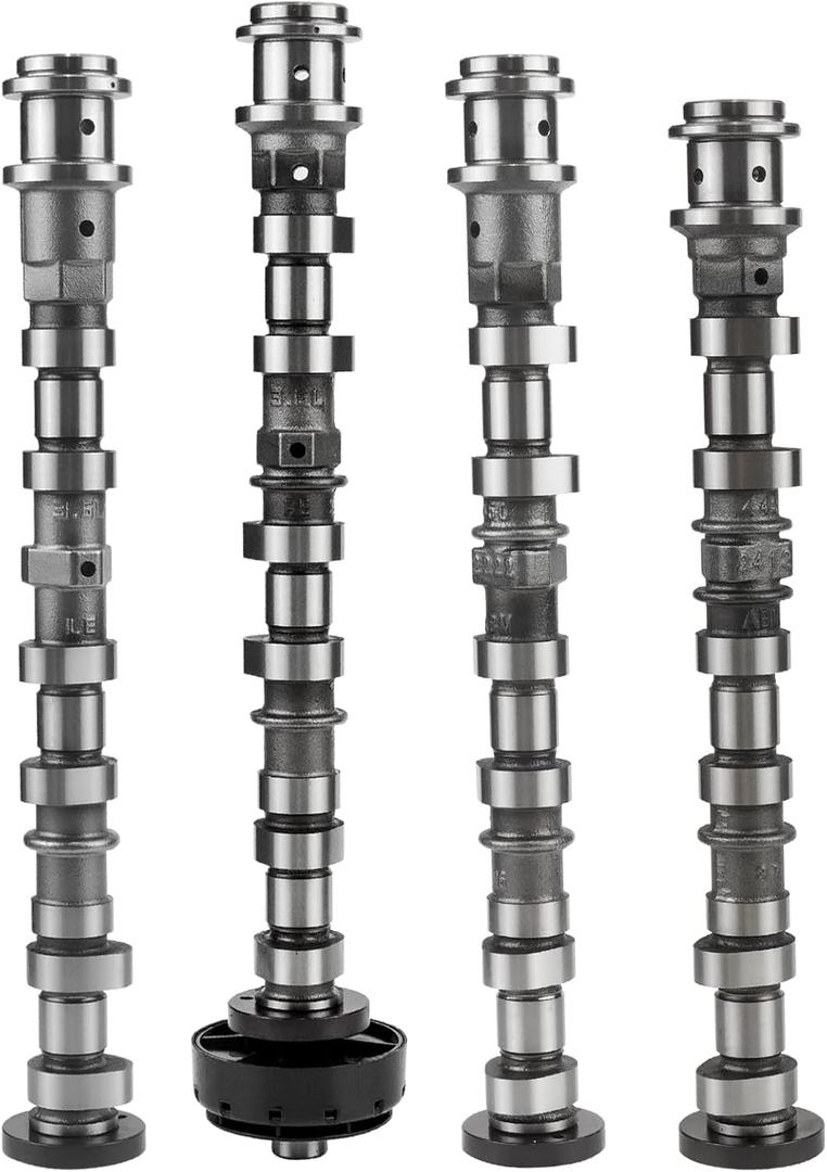 4PCS Left Right Intake Exhaust Engine Camshaft Compatible with Chrysler Dodge Ram Jeep 3.6L V6 2011-2023 Replace for 5184377AG 5184378AG 5184379AG 5184380AG