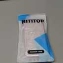 NITITOP Compatible with iPhone 11 Case Cute Clear Durable Ribbon Bowknot Pattern for Girls Women Soft TPU Transparent Full Camera Lens Shockproof Protective Phone Cover - Pink