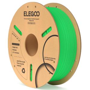 ELEGOO PLA Filament 1.75mm Neon Green 1KG, 3D Printer Filament Dimensional Accuracy +/- 0.02mm, 1kg Cardboard Spool(2.2lbs) 3D Printing Filament Fits for Most FDM 3D Printers ELEGOO PLA Filament 1.75mm Neon Green 1KG, 3D Printer Filament Dimensional Accuracy +/- 0.02mm, 1kg Cardboard Spool(2.2lbs) 3D Printing Filament Fits for Most FDM 3D Printers