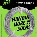 Picture Hanging Wire #5 50lbs 100-Feet, Flexible Steel Wire 16 Gauge for Hang Up Frame/Painting and Mirror