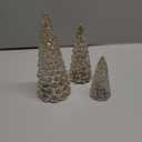 Creative Co-op Glass Set of Tree Figurine, Silver 9 inch