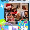 2 x Stocking Stuffers for Teens Girls Women Adults Gifts: Lazy Cell Phone Stand Unique Gesture Phone Holder for Desk Gag Gifts for Teenage Boys Men Cool Gadget Funny White Elephant Trendy Stuff Christmas (2, Black&Purple)