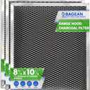 Range Hood Filter Replacement for 8.78 x 10.48 W10355450 Charcoal Whirlpool vent hood filter - Carbon Filter for Exhaust Fan - Filters Kitchen Odors for Ductless Vent Hoods (3 Pack)