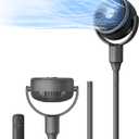 PELONIS Pedestal Fan, Air Circulator, Ultra OmniFlow (135°+90°Auto Oscillation), Quiet Floor Fan with 3 Speeds, Remote, 7H Timer, Memory Function, Adjustable Height, Standing Fan for Bedroom