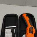 Electric Cardboard Cutter Scissors with LED Light, 2600mAh Rechargeable Battery, Brushless Motor, Tungsten Steel Blade, Cuts Cloth, Leather, Carpet