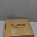 Ravinte 60 Pack (30 Pairs) 1/2 Inch Overlay Soft Close Hinges for Kitchen Cabinets - Satin Nickel Hidden Concealed Hinge, Stainless Steel, Self Closing