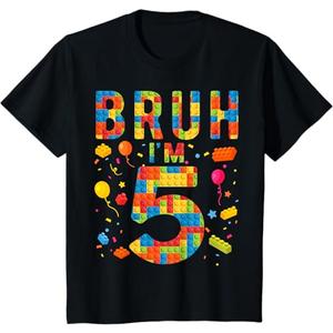 Ring Spun Fan Favorite, Bruh I'm 5 T-Shirt, Size XS
