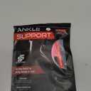 Sleeve Stars Ankle Brace for Women & Men, Ankle Wrap for Sprain, Compression Sleeve for Plantar Fasciitis Relief, Easy Customizable Support: w/ Removable Strap (Single/M:10"-12"/Hot Pink)