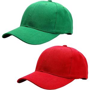 PXIYOU Bros Hats Baseball Caps Coplay Hat Halloween Costume Anime Unisex Role Play Hat for Adults Red, Green