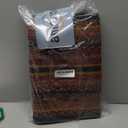 VHC Brands Heritage Farms, Braided Jute Table Runner, Oval, Red Black Tan. 13x48