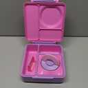 OmieBox Bento Box for Kids - Insulated Bento Lunch Box with Leak Proof Vacuum Insulated Food Jar - 3 Compartments, Two Temperature Zones (Unicorn Pink) (8.5 Ounces)