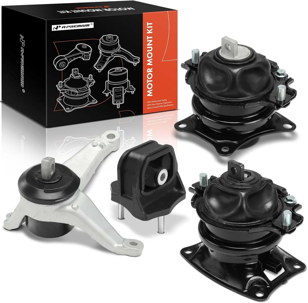 A-Premium 4PCS Engine Motor Mount and Transmission Mount Set Compatible with Acura RDX 2013-2018, 3.5L, Automatic Transmission
