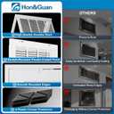 Fits 20x25 Duct Opening, Hon Guan Steel Return Air Grille with Removable Door, HVAC Vent Cover Grill for Home Ceiling or Wall, Compatible with 1 Inch Filters, External Dimensions: 22.4"W X 27.8"H