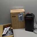 Canister Filter, External Aquarium Filter Ultra-Quiet Water Circulation Cleaning Machine with Media for Fish Tanks and Aquariums (Large, Black)