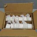 MALACASA Mini Ramekins 2 oz set of 24, Ramiken, Ceramic Creme Brulee Ramekins, White Custard Cups, Small Dipping Bowls for Kitchen Serving Sauce Condiments, Dishwasher Oven Safe, Series RAMEKIN.DISH (1.5 OZ)