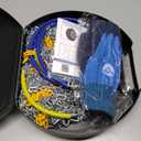 Snow-Chains Auto Fixing 1 Min Quick Fit Easy Installation Tire-Chains, Portable Reusable Universal Emergency Tire Traction Chain for Passenger Car, Pickup Trucks and SUV - Set of 2 (HKN-160)