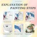 Easy Paint by Numbers Kit for Adults Beginner, Gnome Adult Paint by Number Kits on Canvas, DIY Painting with Numbers for Adults, Acrylic Simple Oil Paint by Number Kits for Home Wall Decor 16x20 In