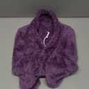 Dog Sweater,Dog Hoodies,Warm Fuzzy Fleece Sweatshirt with Hood & Pocket,Leash Hole,Cozy Cold Weather Pet Clothes Sweater for Small,Medium,and Large Dogs(Purple,XL) (XL: 21-36lbs)