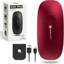 Canslab Ultrablade PRO Auto Stop Can Opener - Rechargeable Electric Can Opener for Kitchen for Seniors with Arthritis- One touch Side Cut Can Opener, Smooth Edge, Handfree, Portable Small Size, Red