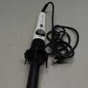 KISS Instawave Deluxe Automatic Rotating Curling Iron, Self-Spinning, Ceramic Ionic Technology, Tangle Prevention, 2-Way Rotation, Dual Heat Settings up to 420F, 1 Curling Wand, Black & White