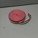 PH PandaHall 1.57 Inch Stripes Ribbon 50 Yards Red White Green Grosgrain Ribbon Italian Flag Patriotic Double Face Striped Ribbon for Gift Wrapping Crafts Party Christmas Decoration