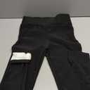 Fleece Lined Leggings Women Thick Winter Warm Thermal High Waisted Black Leggings Tummy Control Workout Yoga Pants M