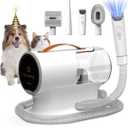 AIRROBO PG100 Pet Grooming Vacuum with 5 Grooming Tools, 12000Pa Suction Power