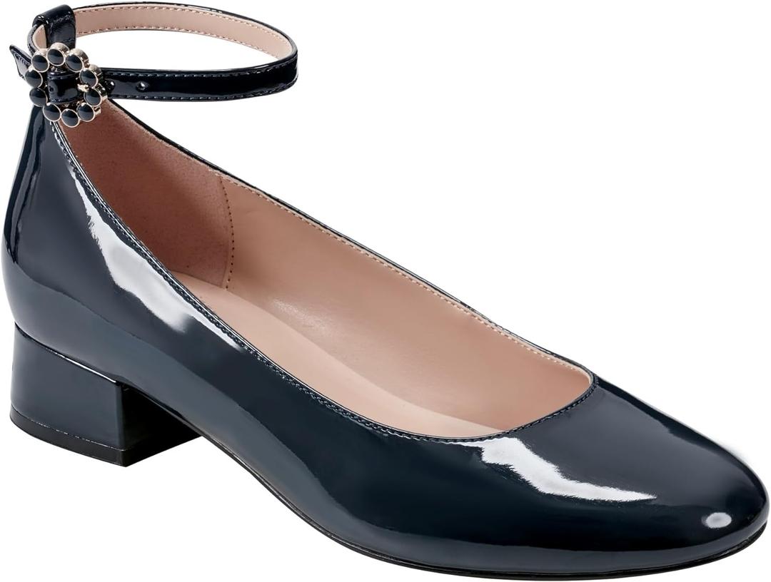 Bandolino Womens Lexy (6, Navy Patent 400)