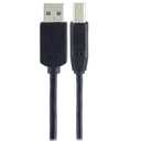 GE USB 2.0 Printer Cable, A Male To B Male Cord, for Printers, Scanners, Compatible with Windows, Mac, Brother, Hp, Canon, Lexmark, Epson, Xerox, 6 Foot Cord, Black, 33760