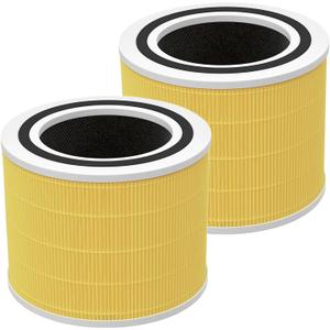 Core 200S-P Replacement Filter for LEVOIT Core 200S Core 200S-P Smart WiFi Air Purifier, Fit for Levoit Core 200s Filter, 2 Pack 3-Stage H13 True HEPA Filter Set, Core 200S-RF, Pet Care FilterYellow