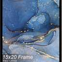 Fxojyvo 15x20 Picture Frame, Black Frame for 15 x 20 Inch Picture Poster Photo, Light Weight and High Transparent 15 by 20 Frame for Wall - 1 Pack/Black/15 x20