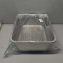 Stainless Steel Sifting Litter Box with Sifter,Metal Cat Sifting Litter Box for Pine Pellets,High Side to Prevent Litter Tracking for Big Cat Multi Cats,Anti-Urine Leakage,Easy Cleaning,Less Tracking