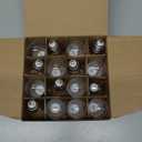 DC 3V Low Voltage,Solar String Light Bulbs,Shatterproof Waterproof S14 LED Bulbs, E26 Medium Base 1W Warm White 2700K 16 Pack.