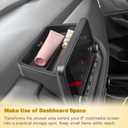 Dashboard Storage Tray Compatible with Nissan Rogue 2021-2026 S/SV, 2025-2026 Rock Creek and 2021-2023 SL Accessories, ABS Center Console Behind Screen Organizer (ONLY for 8-Inch Display)