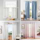 White 2 Pack Adjustable 48-84 inch Curtain Rods, Metal, Wall Mounted, Holds Up to 25 lbs, Easy Install, Ideal for Bedroom, Living Room, etc.