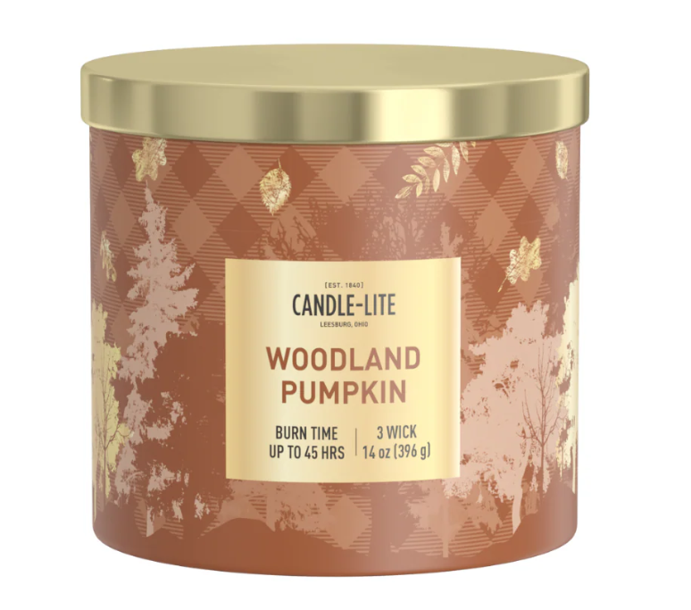 CANDLE - LITE, Woodland Pumpkin 14 Oz , 2 Pack