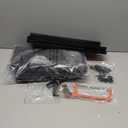 Sliding Magnetic Screen Door with Track Closure, Thicker 265g/ Reinforced Mesh, Retractable Privacy Curtain, Door Screen Magnetic Closure for Sliding & French Doors (Black, 70 * 79-80IN)