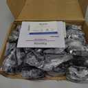 Ravinte 50 Pack 25 Pairs Semi-Overlay 1/2 inch Self-Closing Face Frame Cabinet Hinges Matte Black Half Wrap-Around Kitchen Cabinet Door Hinges Face Mount Cabinet Hardware