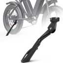 Kickstand for Ridstar Q20, PSLER Non-Slip Kick Stand for Ebike Dirt Bike Ridstar Q20 for Super 73 S2/RX and for 20-22 Inch Bicycles Electric Bike Super 73 kickstands BLACK