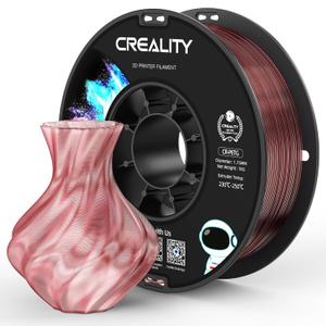 Official Creality PETG 3D Printer Filament 1.75mm 1KG (2.2lbs), High Precision Strong Toughness, Odorless Better Flow Moistureproof 3D Printing Ender Filament, Translucent Burgundy