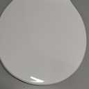 Clorox Round Beveled Plastic Toilet Seat with Easy-Off Hinges Wiggle-Free Design
