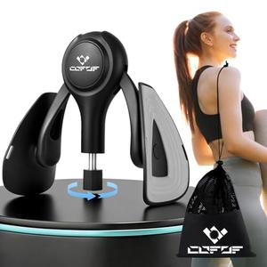 Thigh Trainer for Women, 15-70LB Adjustable Resistance Inner Thigh Exerciser for Pelvic Floor Muscle Repair, Thigh Trainer Kegel Exercise for Shaping, Yoga & Weight Loss at Home Gym - Black Gray