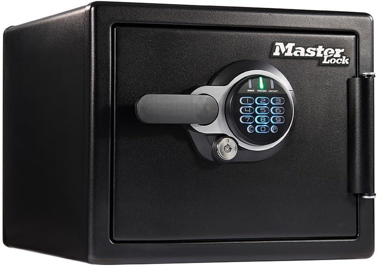 Master Lock Black Premium Fireproof and Waterproof Safe with Digital Keypad, 0.82 cu-ft, STW082GTC