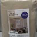 MIULEE Taupe Back Tab Blackout Curtains 108 Inch Long 2 Panels Set for Bedroom, Rod Pocket/Pinch Pleat Extra Long Thermal Insulated Living Room Darkening Pleated Light Blocking Drapes