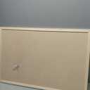 Flipside Products 24" x 36" (2' x 3') Cork Bulletin Board, Natural Wood Framed, Message and Vision Board, Memo Pin, Hanging Wall Mounted