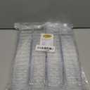 50 Pack 4 oz. Square Small Plastic Dessert Cup With Spoons Hermes Professional-Grade Recyclable Transparent Disposable Party Cup for Parfait Desserts, Appetizers, and Events CMJJ