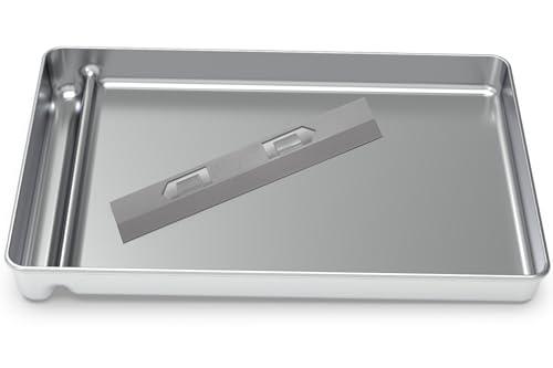 Upgraded Stainless Steel Reusable Litter Tray Compatible with PetSafe Scoop-Free Self-Cleaning Cat Litter Boxes – Deeper Waste Section & Enhanced Odor Control