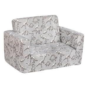 ALIMORDEN Kids 2-in-1 Flip Out Ultra-Soft Snuggle Foam Filled Chair, Blue