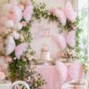 8 Pcs Large Butterfly Decorations, 3D Pink Silk Butterflies Wall Decor, 20 Inch Big and 12 Inch Small Hanging Butterflies for Birthday Party, Baby Shower, Wedding, Nursery and Centerpieces